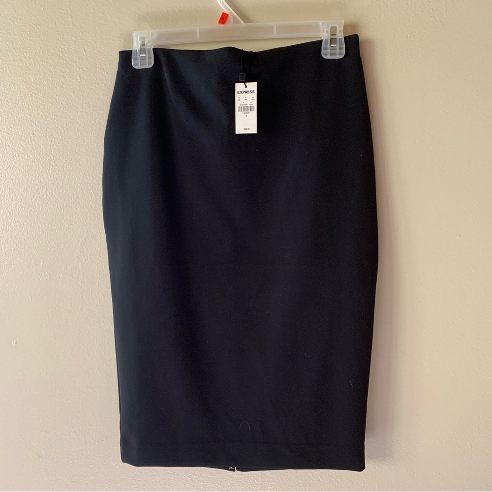 Express Office Pencil Skirt Black NWT
